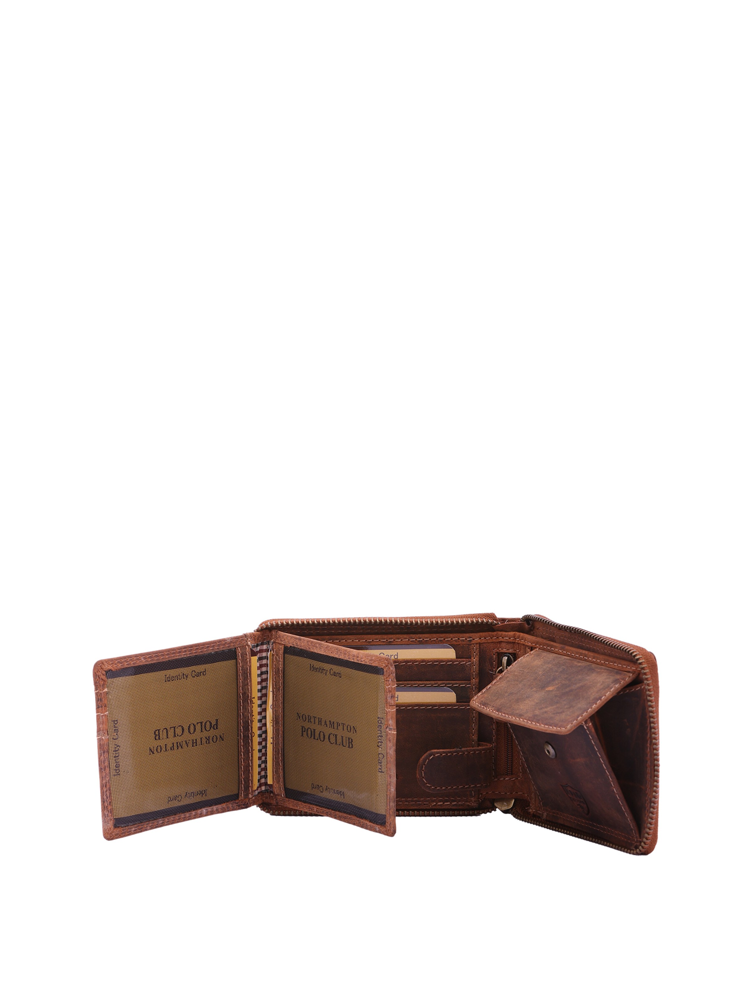 Portamonete di Northampton Polo Club in marrone