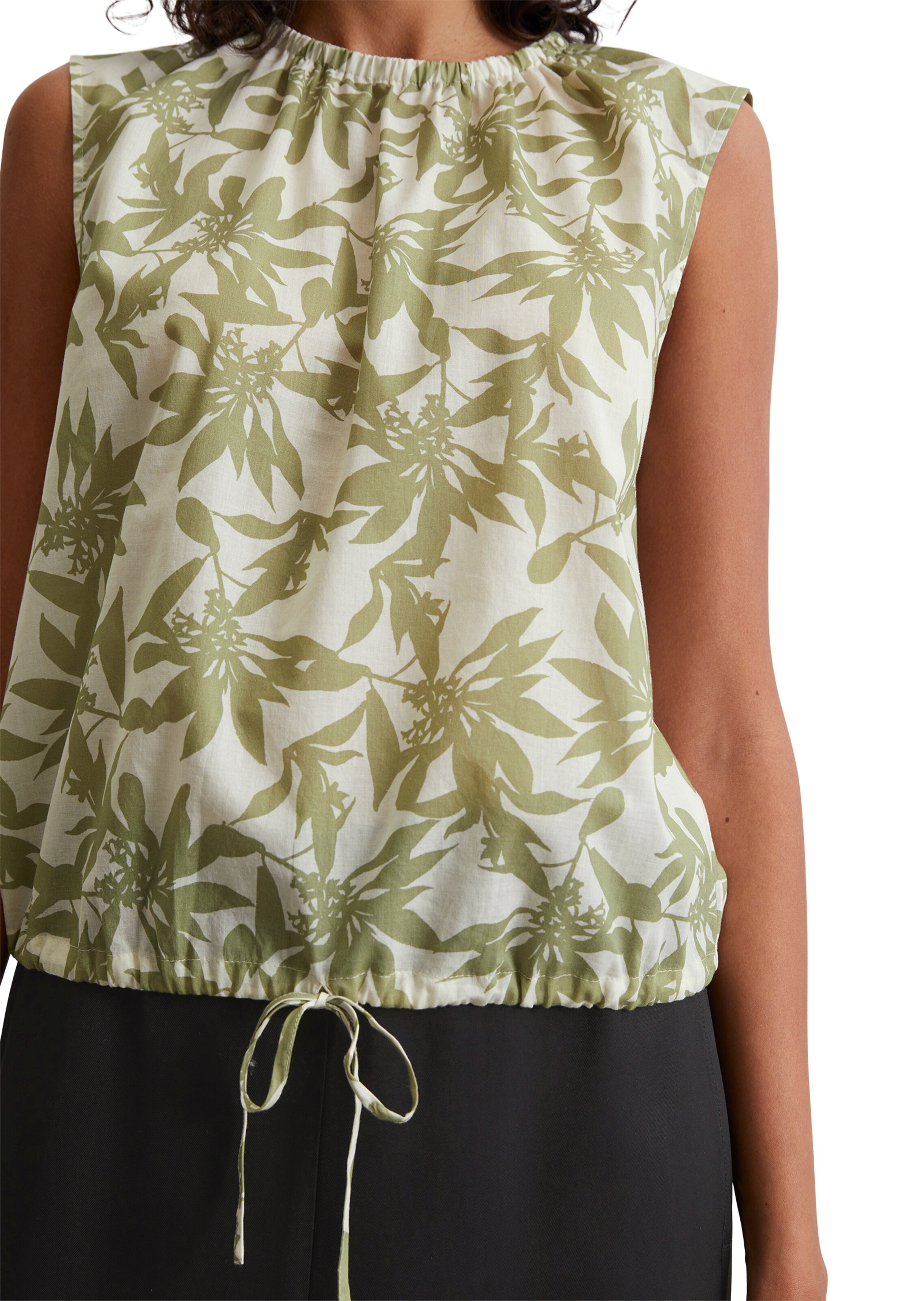 Marc O'Polo Bluse 'Co-Ord-Look' in Grün