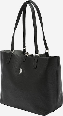 U.S. POLO ASSN. Nákupní taška 'Malibu' – černá: přední strana