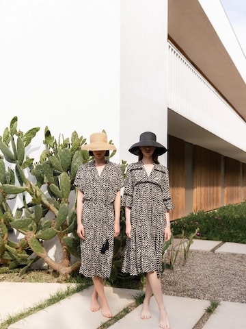 Robe 'BEACHWEAR LONG HAVANA' Pink Label en noir