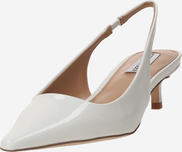STEVE MADDEN Лодочки с открытой пяткой 'Kari' в Белый: спереди