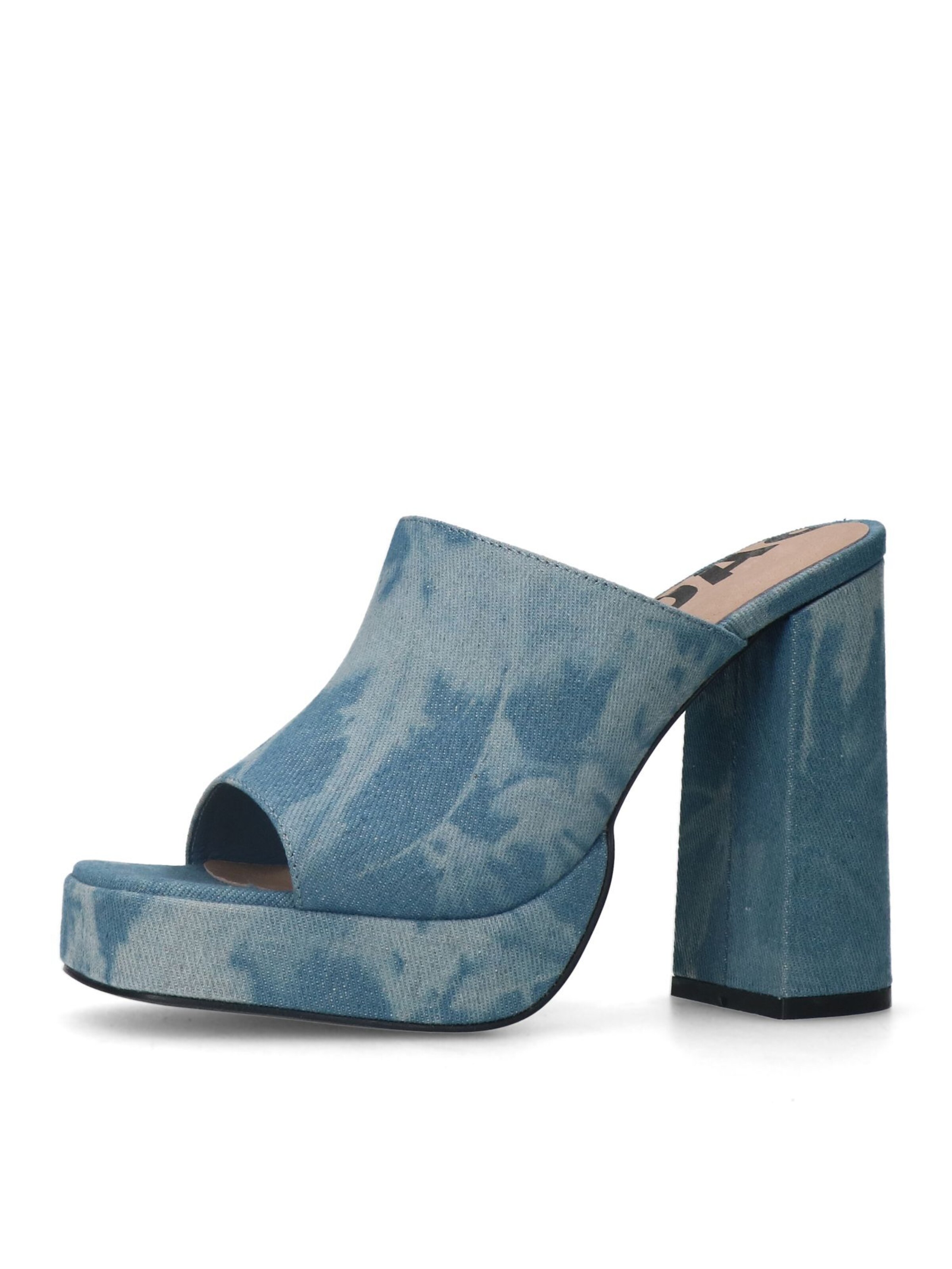 SACHA Pantolette in Blau: Vorderseite