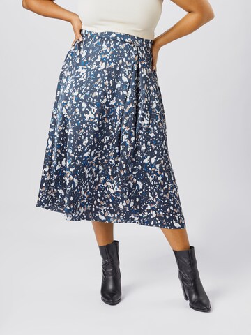 KAFFE CURVE Rok in Blauw: voorkant