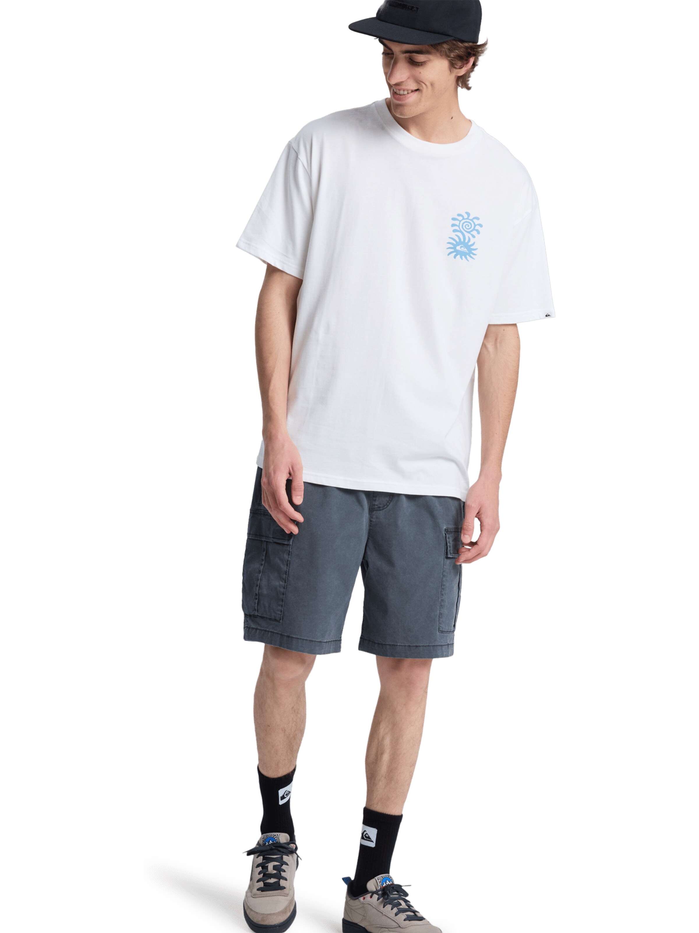 QUIKSILVER Funktionstopp 'Evo Blossom Of Peace' i vit