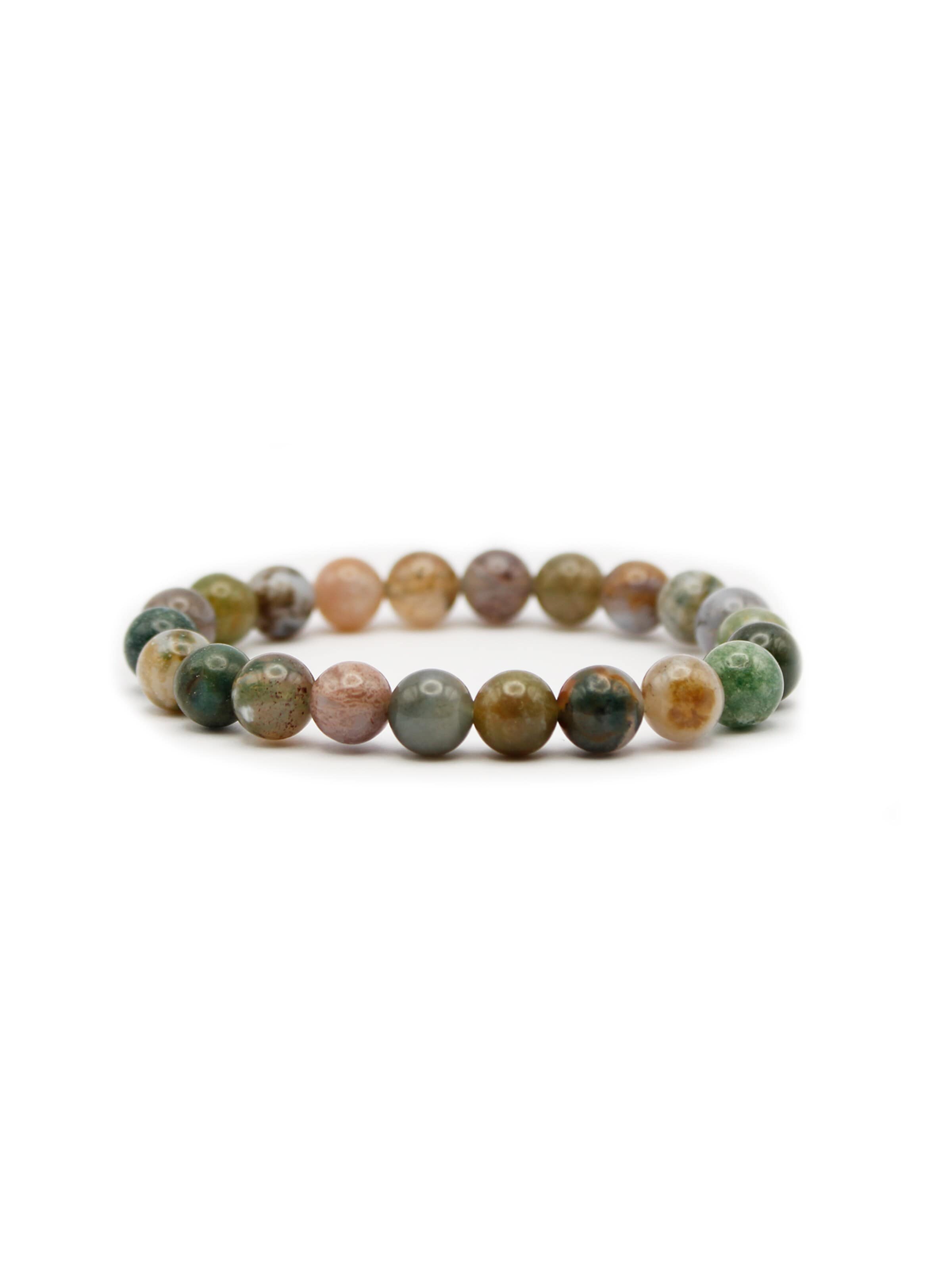 Tiger Treasure Qualität, inspiriert seit 1890 Armband 'Innere Ruhe Vielfalt und natürliche Schönheit'‌‌‌‌‌‌‌‌ in Grün: Vorderseite