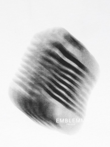 EMBLEMM Shirt 'Blurred Mic' in White