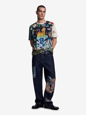 melns Desigual T-Krekls