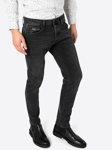 Mavi Slimfit Jeans 'Yves' in Zwart: voorkant