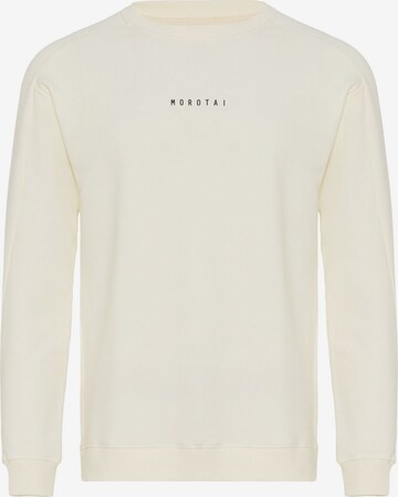 Sweat-shirt MOROTAI en beige : devant