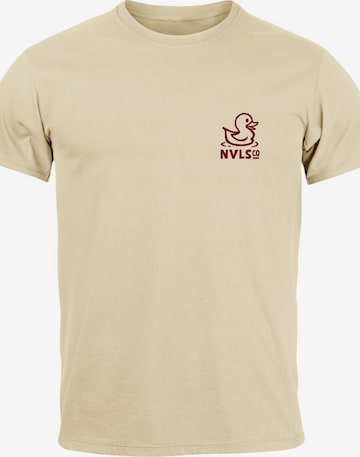 Neverless Shirt 'Good Vibes Rücken' in Beige: front