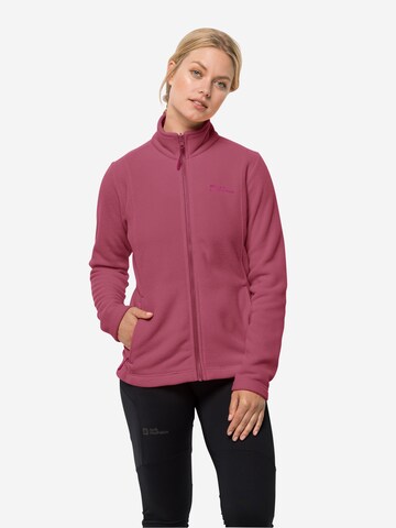 JACK WOLFSKIN Functionele fleece jas in Roze: voorkant