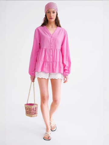 MixRay Blouse 'Hemden' in Roze