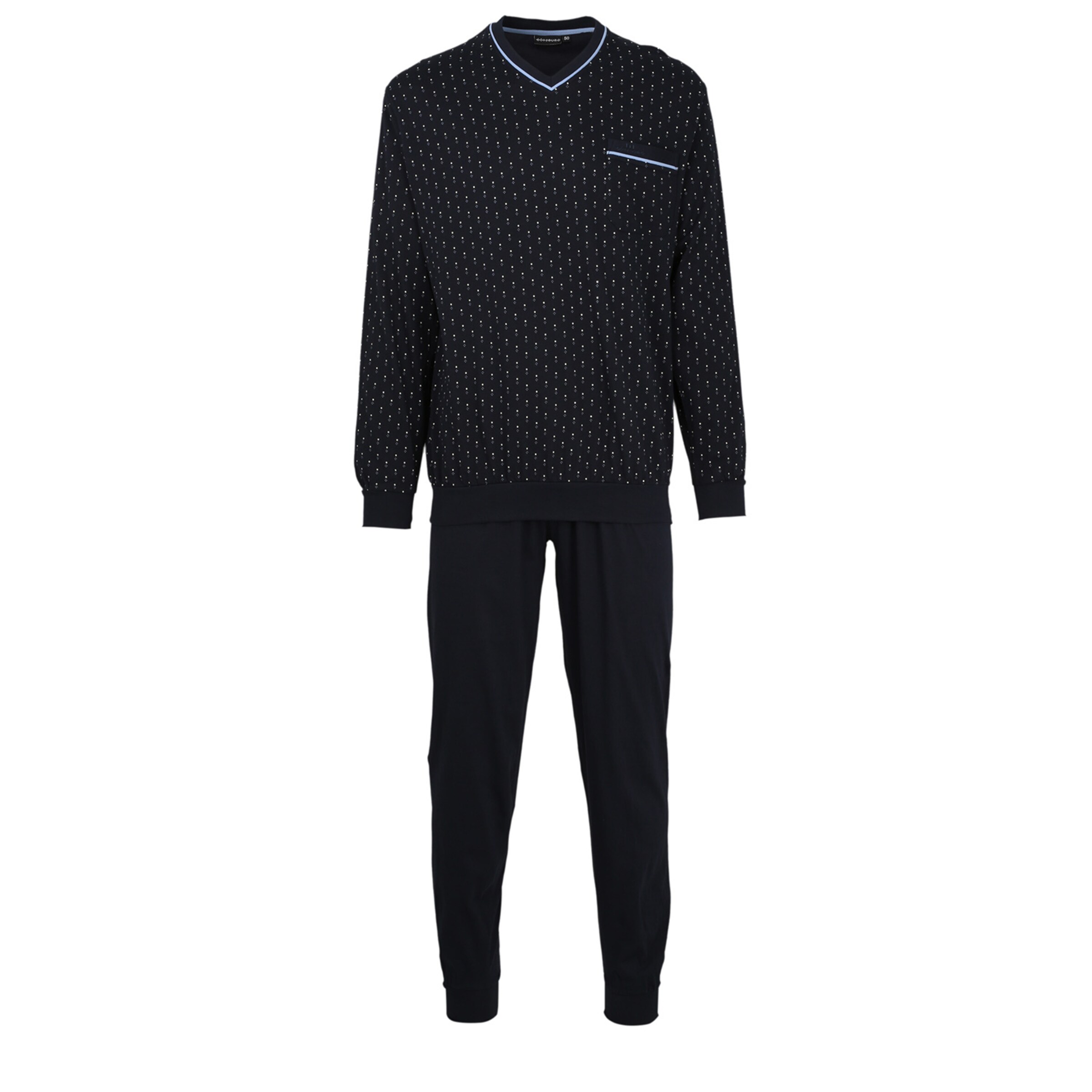 Götzburg Pajamas long in Black: front
