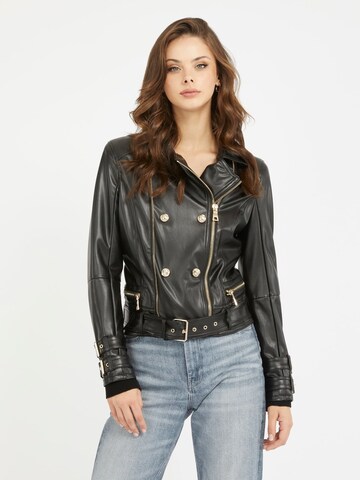 GUESS Übergangsjacke in Schwarz: Vorderseite