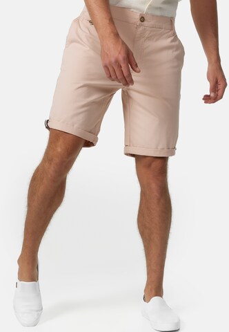 INDICODE JEANS Regular Chino 'Creel' in Roze