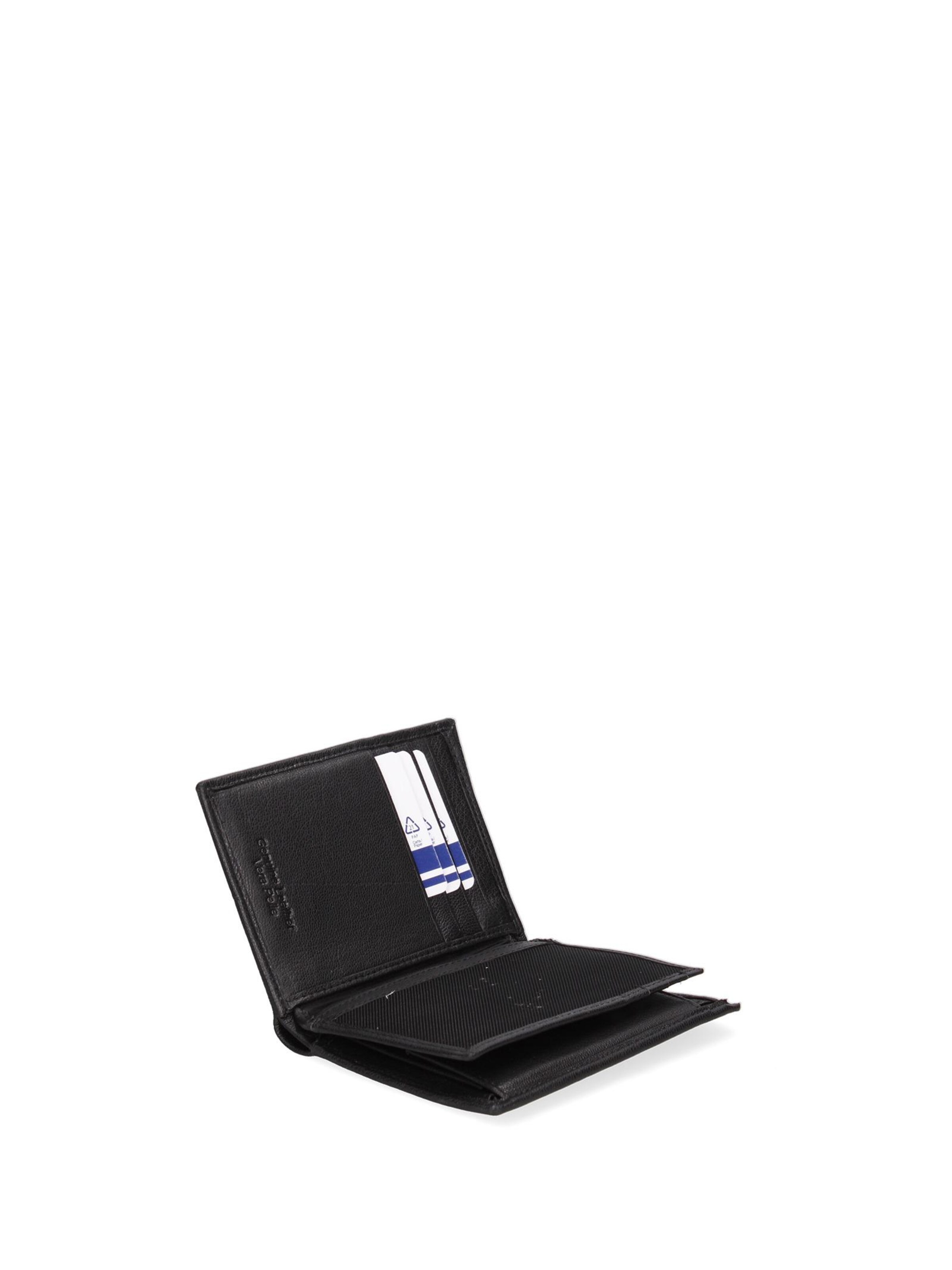 Portamonete 'Portafoglio Uomo Sergio Tacchini Vera Pelle Compatto 9x12,5 cm' di Sergio Tacchini in nero