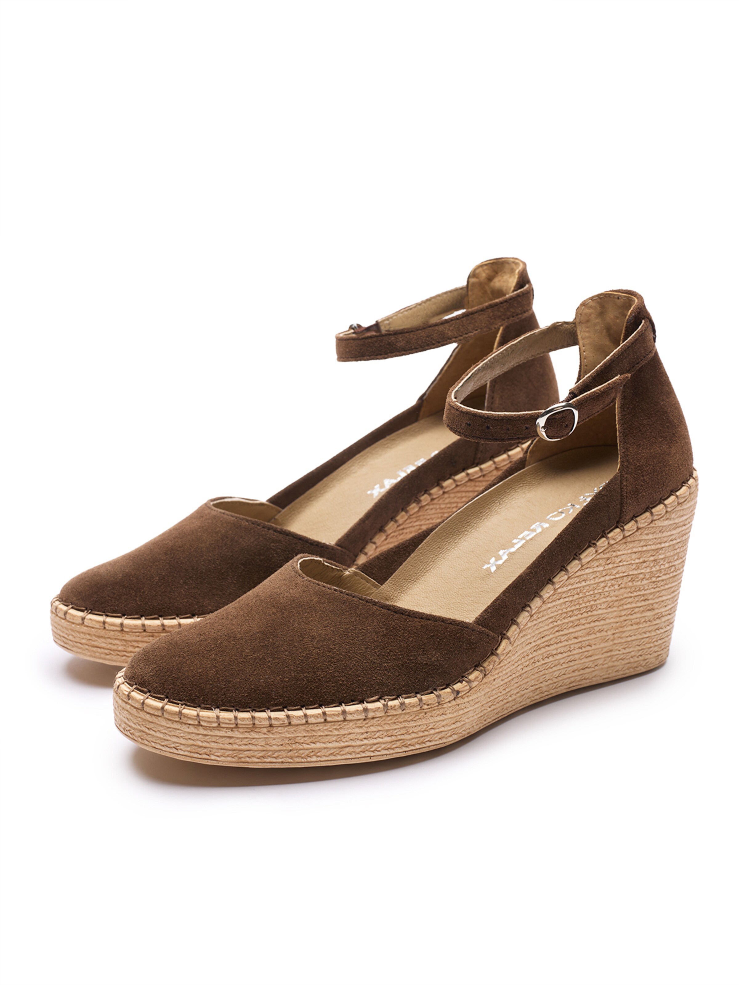 RYLKO Espadryle w kolorze brązowy