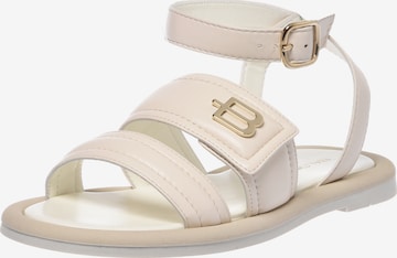 Sandales à lanières BALDININI en beige : devant