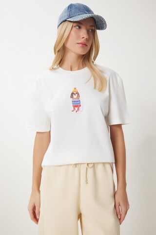 Maglietta di Happiness İstanbul in bianco