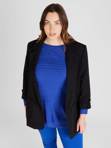 River Island Plus Blazer in Black: front