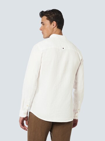 Coupe regular Chemise 'Granddad' No Excess en blanc