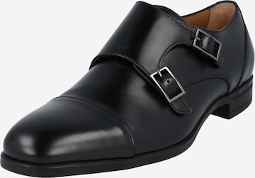 BOSS Black Lace-Up Shoes 'Kensington Monk' in Black: front