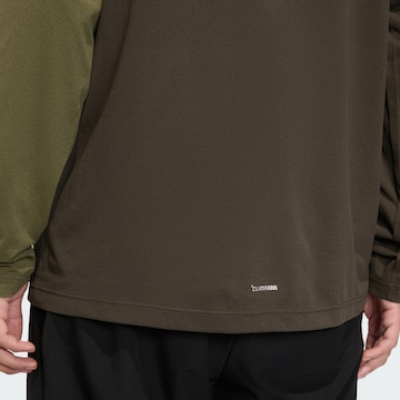ADIDAS TERREX Funkční tričko ' Multi Climacool 1/2 Zip Long Sleeve' – zelená