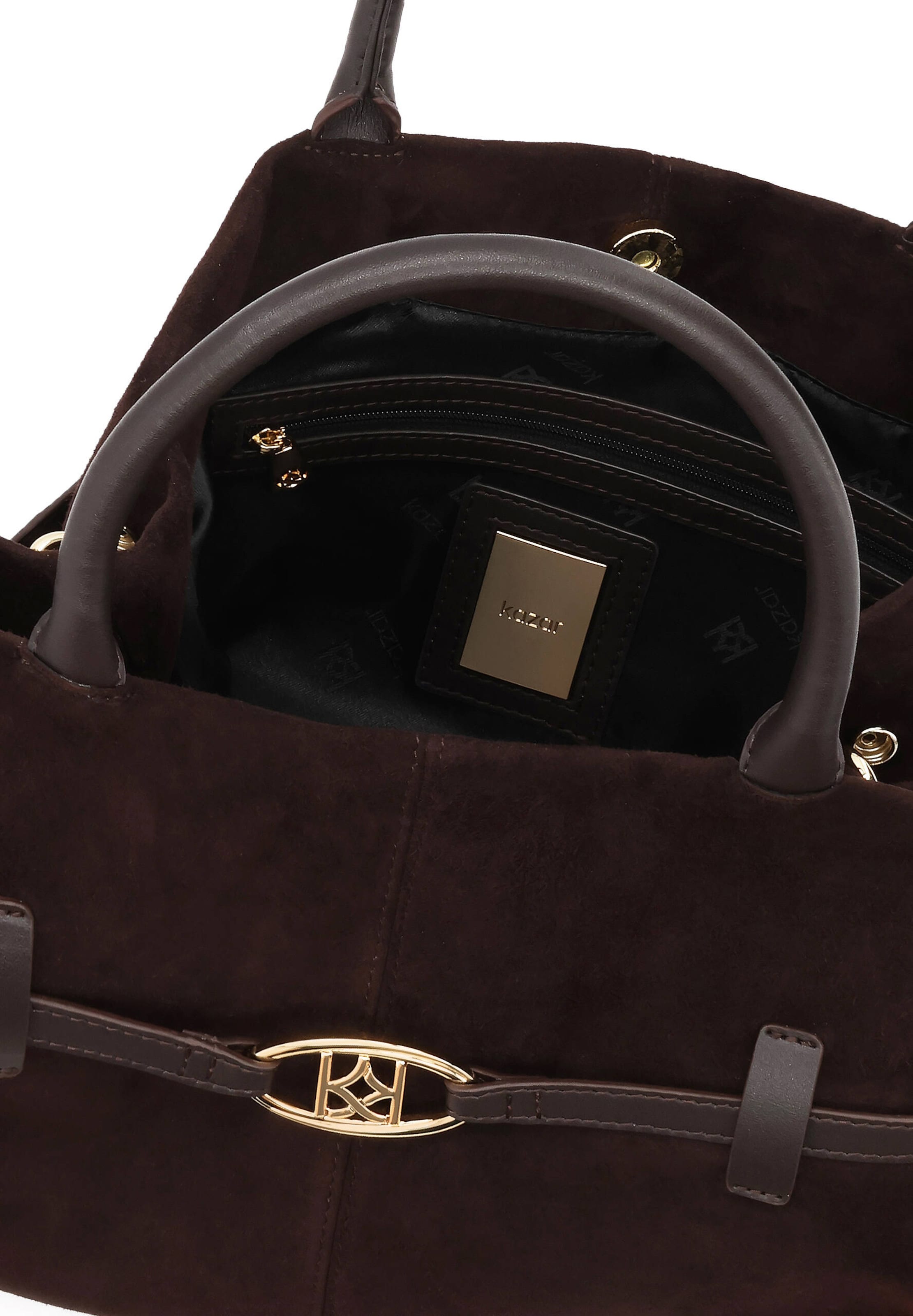Borsa a mano di Kazar in marrone