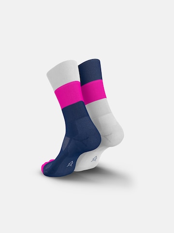 INCYLENCE Athletic Socks 'MIRRORED' in Pink
