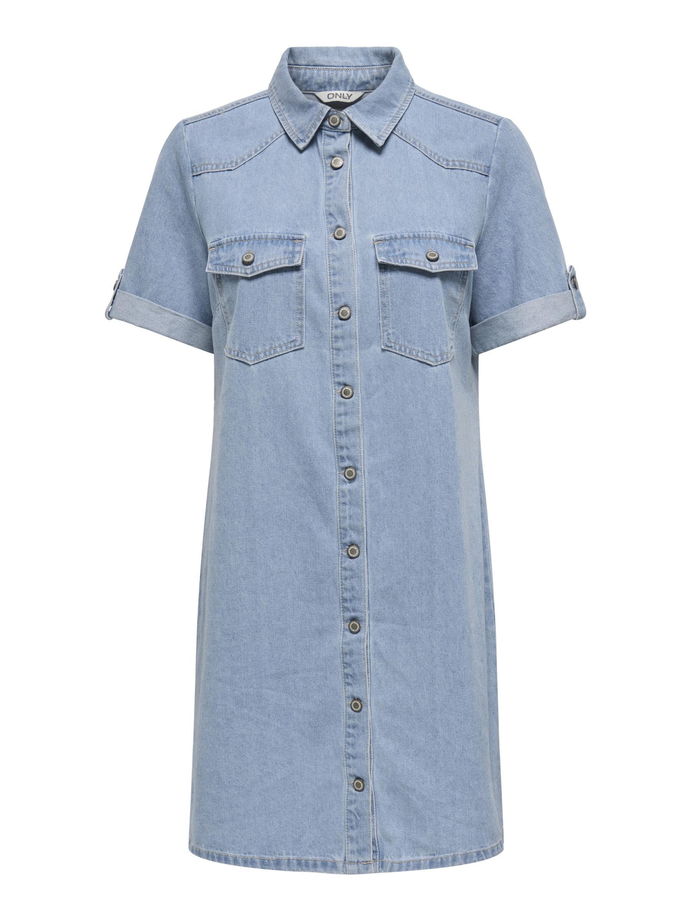 ONLY - Vestido camisero 'LISA' en azul: frente