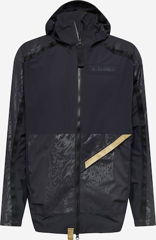 ADIDAS TERREX Outdoor jacket 'Utilitas Rain' in Black: front