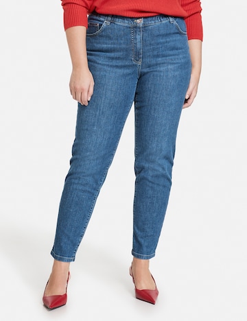 SAMOON Slim fit Jeans 'Sandy' in Blue: front