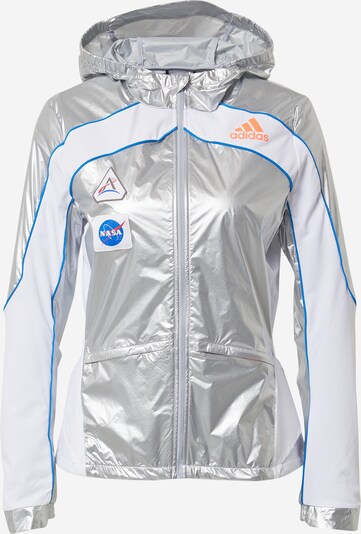 ADIDAS PERFORMANCE Jacke 'Marathon Space Race' in blau / silber / weiß, Produktansicht