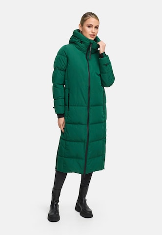 MARIKOO Płaszcz zimowy 'Honiaa XVI' w kolorze zielony: przód
