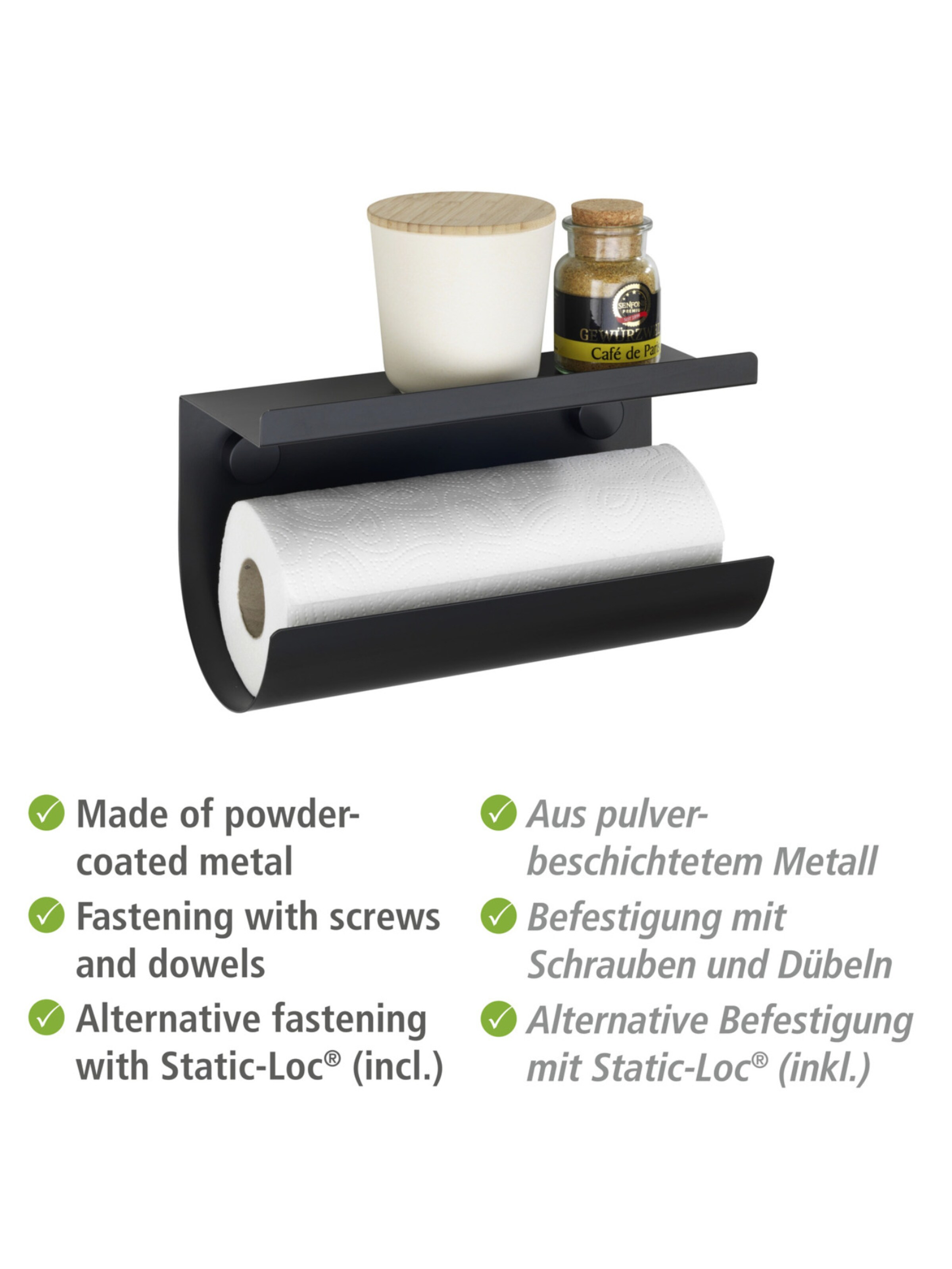 Wenko Cooking Utensil 'Jet' in Black