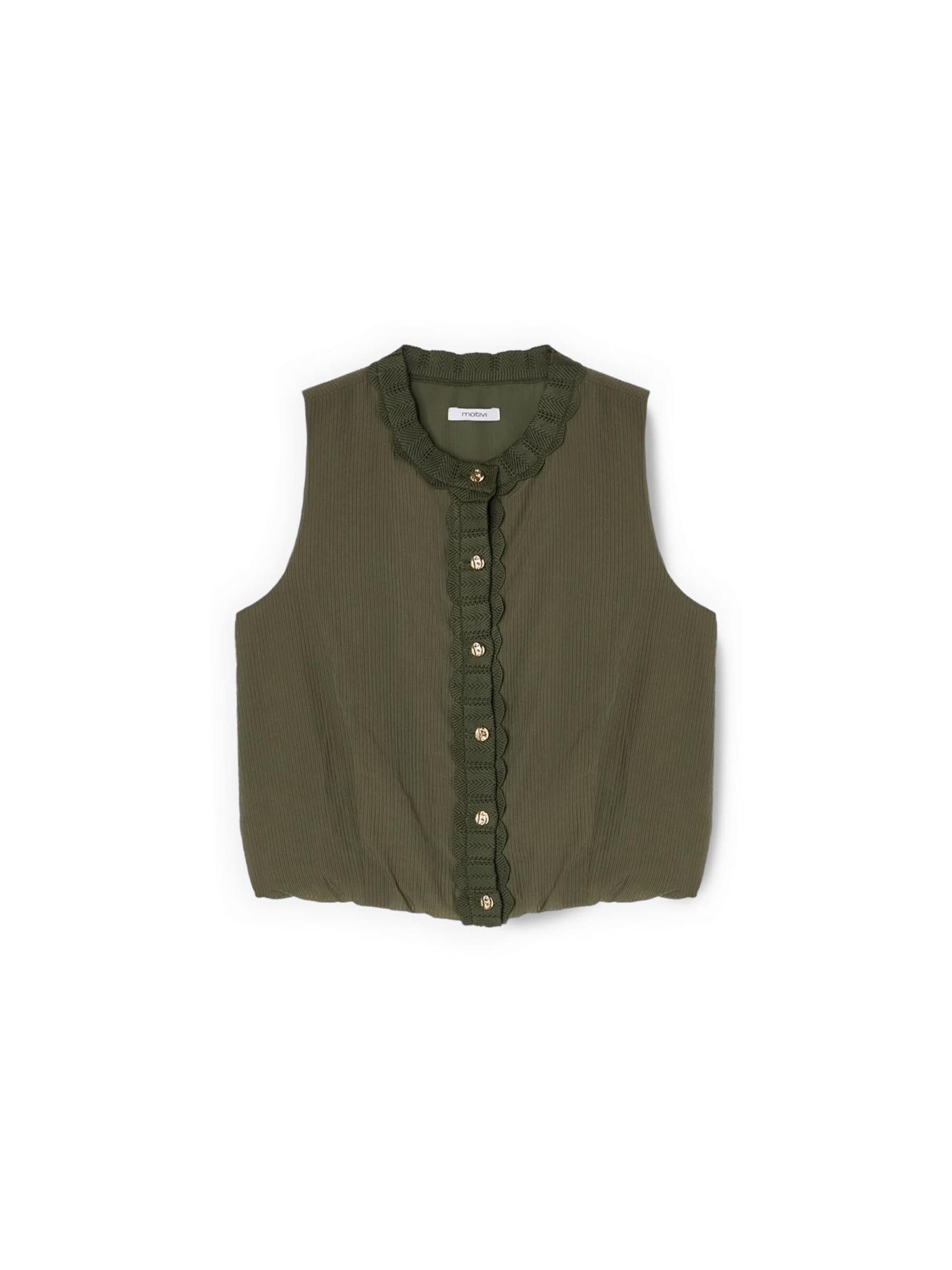 MOTIVI Top in Groen: voorkant