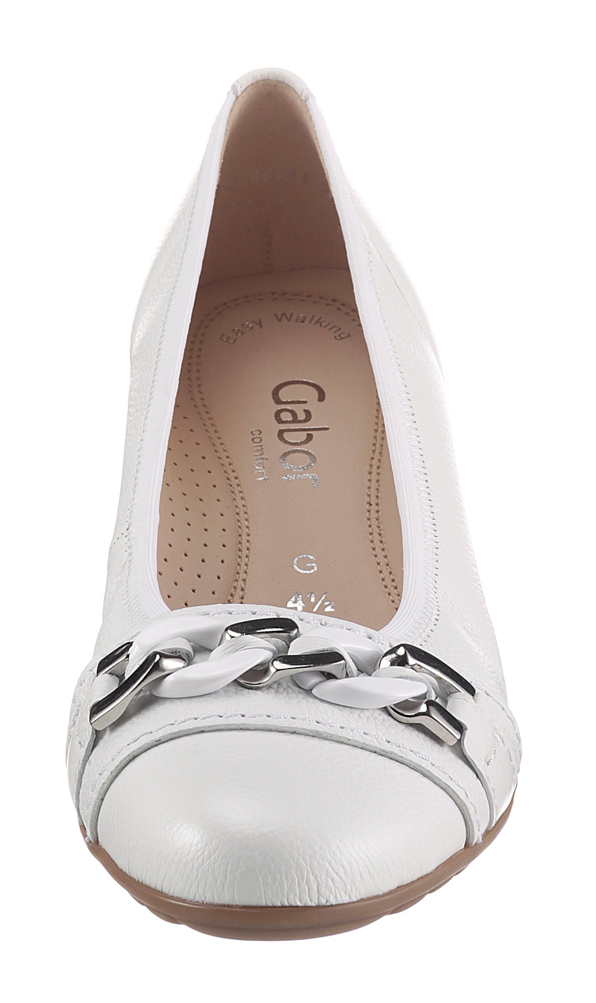 GABOR Ballerina in Zilver / Wit | ABOUT YOU