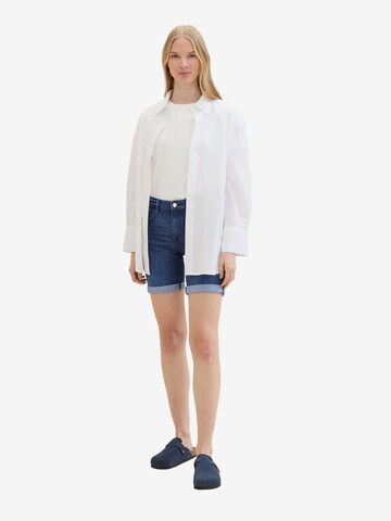 TOM TAILOR Slimfit Shorts 'Alexa' in Blau