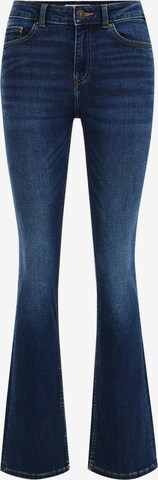 WE Fashion Bootcut Jeans in Blauw: voorkant