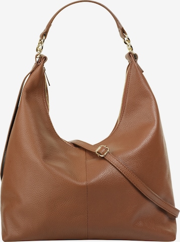 Samantha Look Shoulder Bag in Brown: front