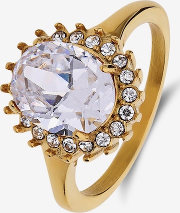 Lucardi Ring in Goud: voorkant