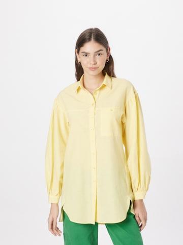 Camicia da donna di Trendyol in giallo: frontale