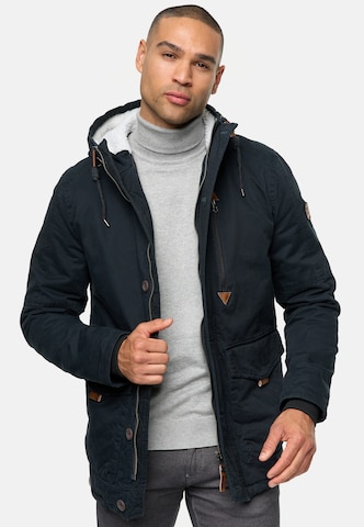 INDICODE JEANS Winter Jacket ' Crossing ' in Black: front