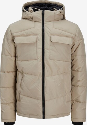 JACK & JONES Winter jacket 'Brady' in Beige: front