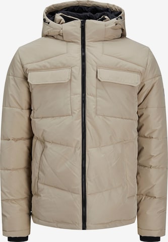 JACK & JONES Winterjas 'Brady' in Beige: voorkant