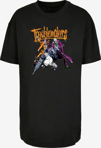 F4NT4STIC T-Shirt 'Batman Troublemakers' in Schwarz: predná strana