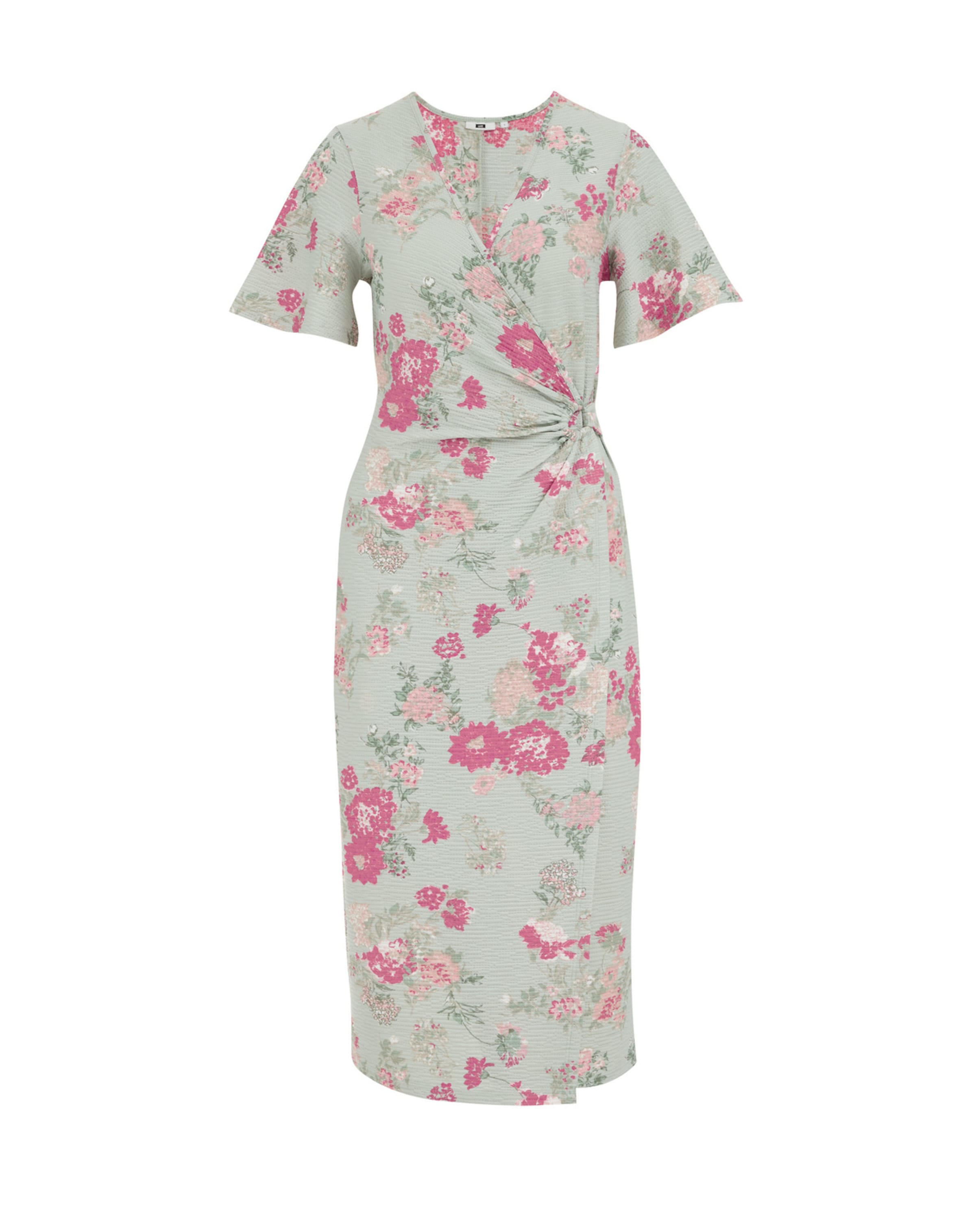 WE Fashion Sukienka w kolorze zielony: przód