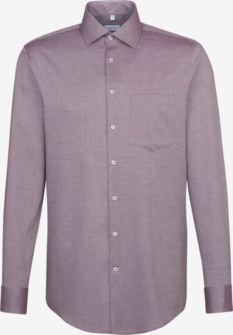 Chemise business SEIDENSTICKER en violet : devant