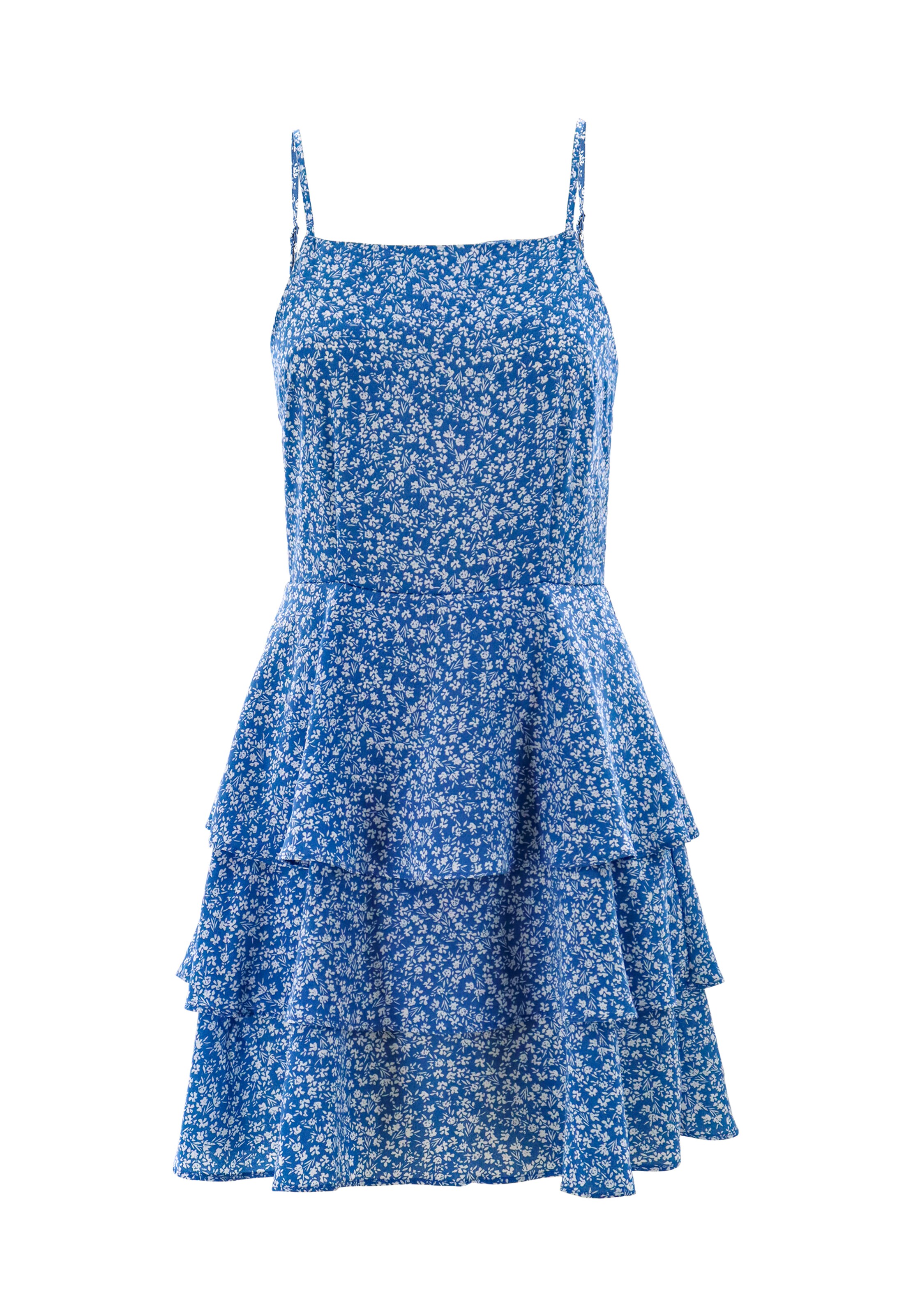 AIKI KEYLOOK Summer dress 'Layette' in Blue: front