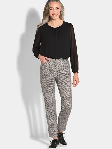 Coupe slim Pantalon 'Louisa' Goldner en beige